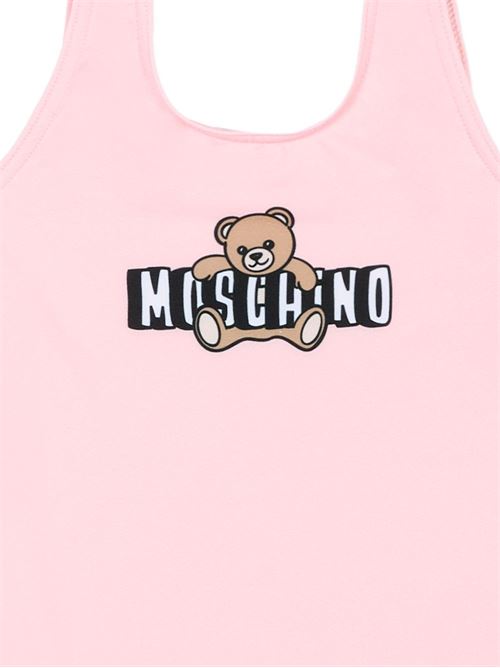 Intero bambina Moschino Baby rosa con logo Teddy Bear MOSCHINO BABY | M2L00ALKA1150209